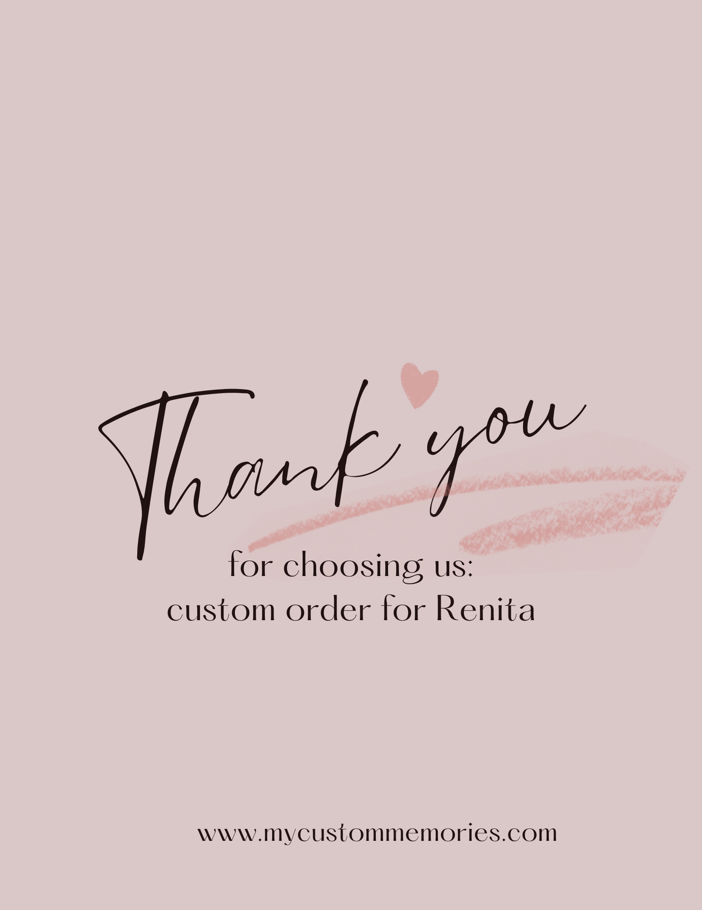 Custom Order for Renita